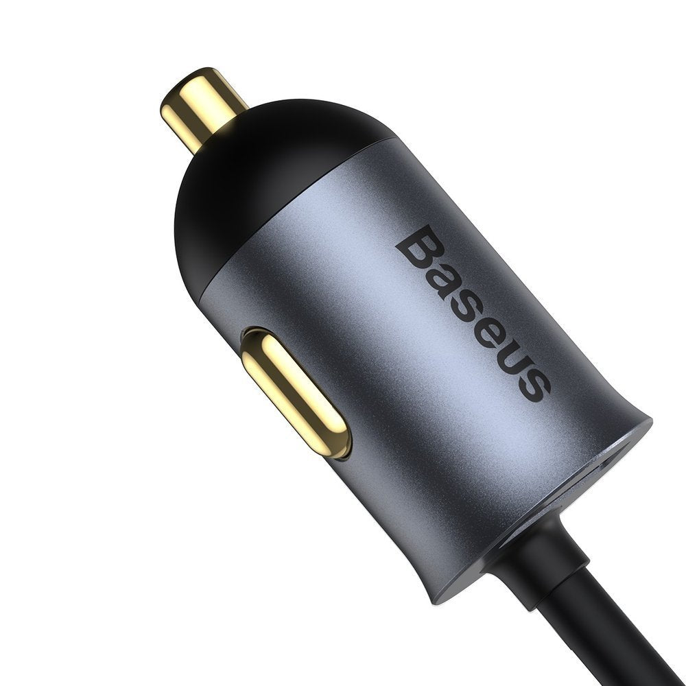 Auto punjač Baseus Share Together, 120W, 3A, 3 x USB-A - 1 x USB-C, Sivi CCBT-B0G