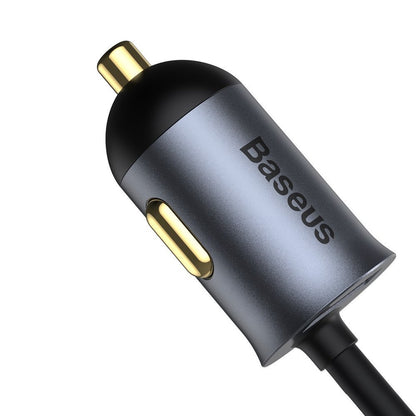 Auto punjač Baseus Share Together, 120W, 3A, 3 x USB-A - 1 x USB-C, Sivi CCBT-B0G