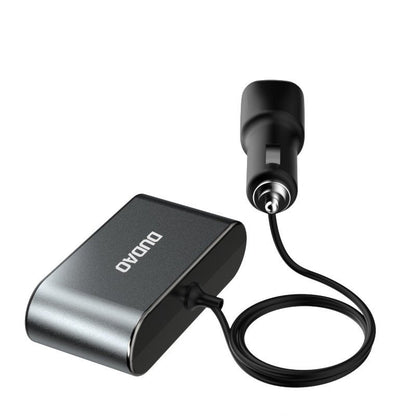 Produžetak za upaljač Dudao R1 Pro, 3 izlaza, 2 x USB-A, Zaslon