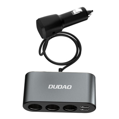 Produžetak za upaljač Dudao R1 Pro, 3 izlaza, 2 x USB-A, Zaslon