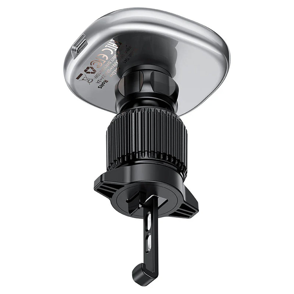 Auto punjač bez žica Acefast D41, 15W, 1.67A, Srebrni