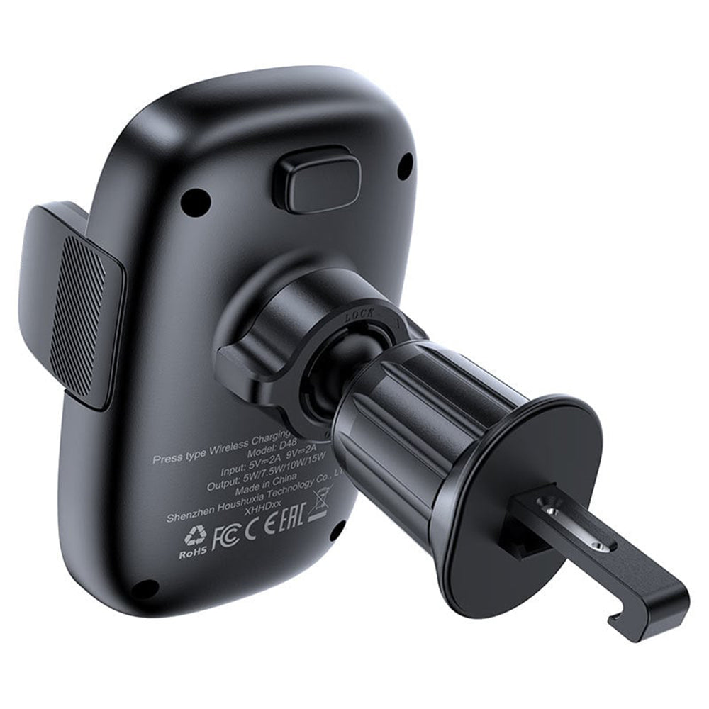 Bežični auto punjač Acefast D48, 15W, 1.67A, Crni