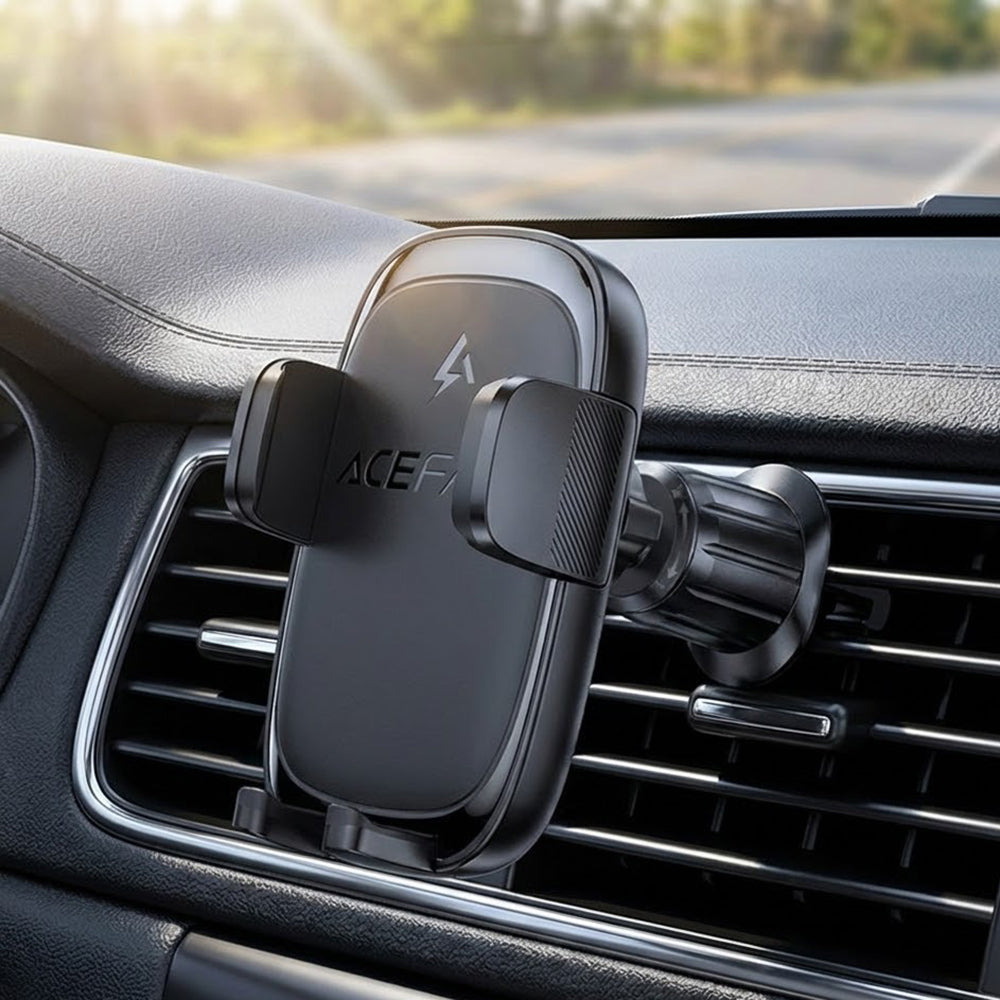 Bežični auto punjač Acefast D48, 15W, 1.67A, Crni