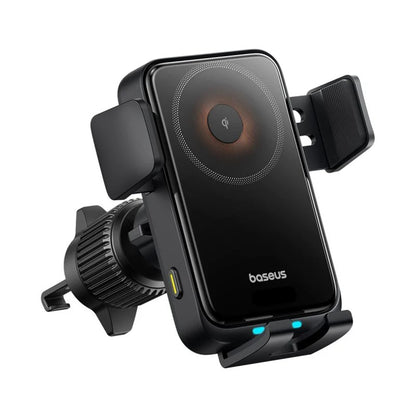 Bežični auto punjač Baseus Wisdom Pro Vent, 15W, 1.67A, Crni C40381501123-00