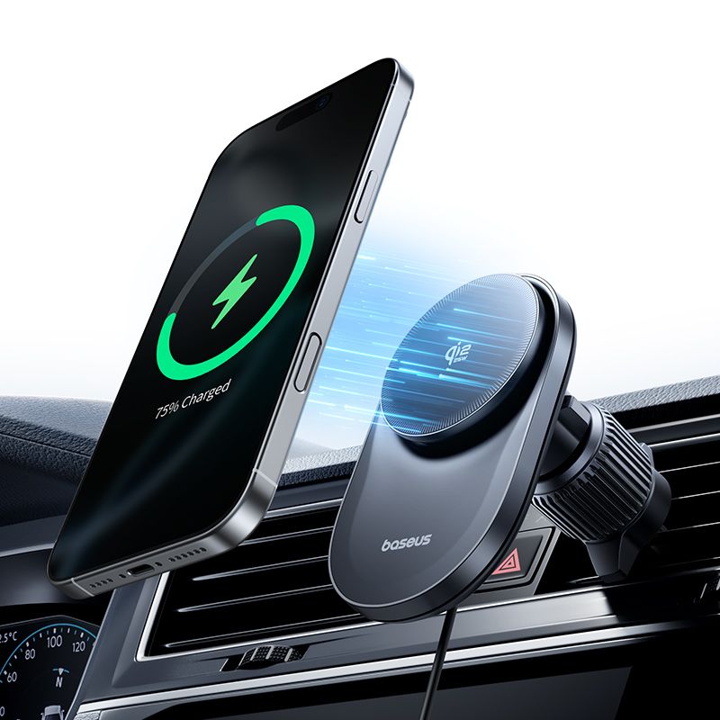 Bežični auto punjač Baseus PrimeTrip VC2 Pro, 25W, Crni C0013N00