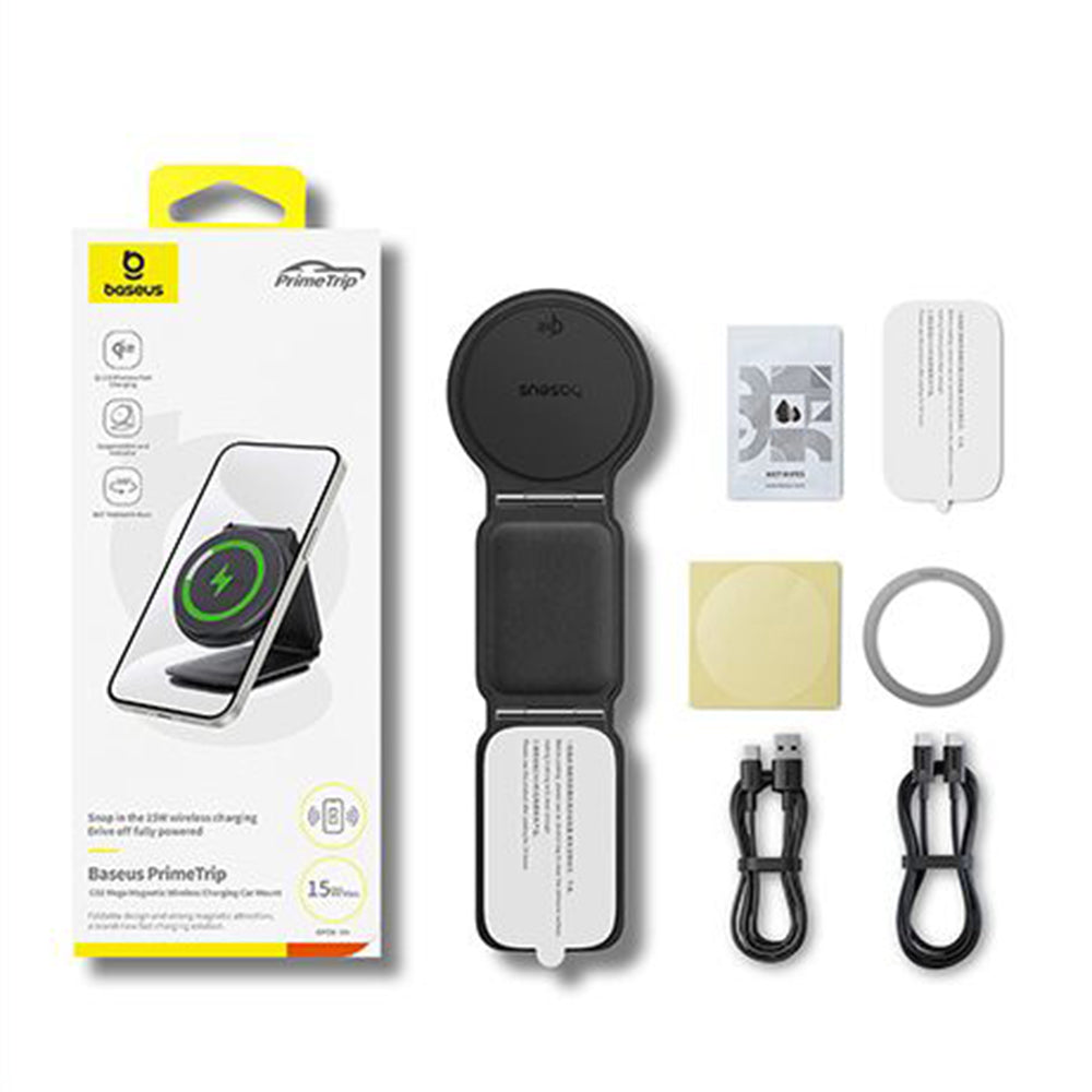 Incarcator Auto Wireless Baseus PrimeTrip C02, 15W, 1.67A, Srebrni C40169003211-00