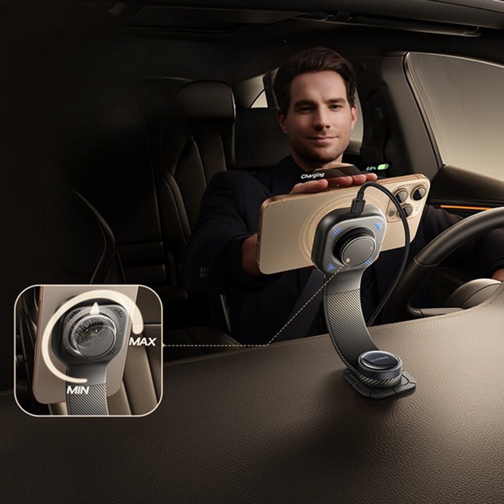 Bežični auto punjač Baseus PrimeTrip C03 Pro, 15W, 1.67A, Crni C0013701