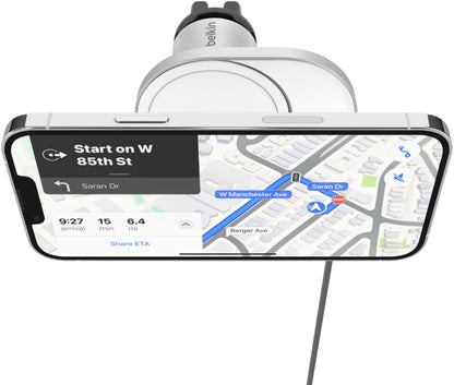 Bežični auto punjač Belkin BoostCharge Pro, 15W, 1.67A, Bijela WIC008btGR-V2