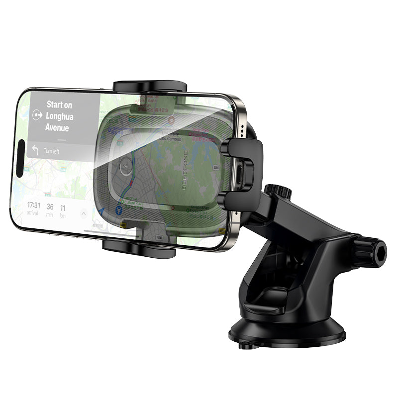 Auto punjač Borofone BH223 Follower, 15W, 1.67A, Crni