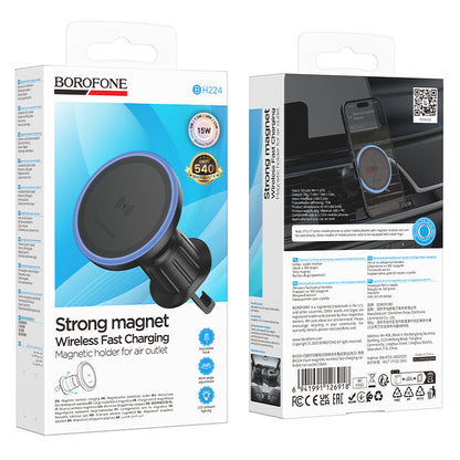Auto punjač Borofone BH224 Flash, 15W, 1.67A, Crni