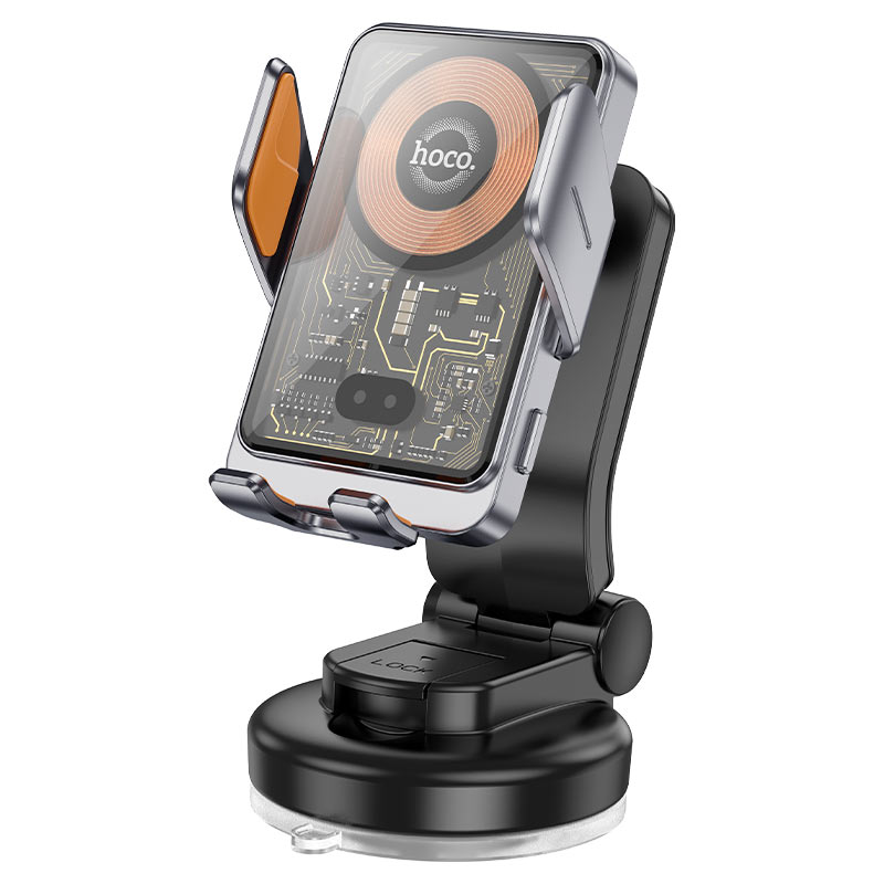 Auto punjač bez žica HOCO HW8, 15W, 1.67A, Crni