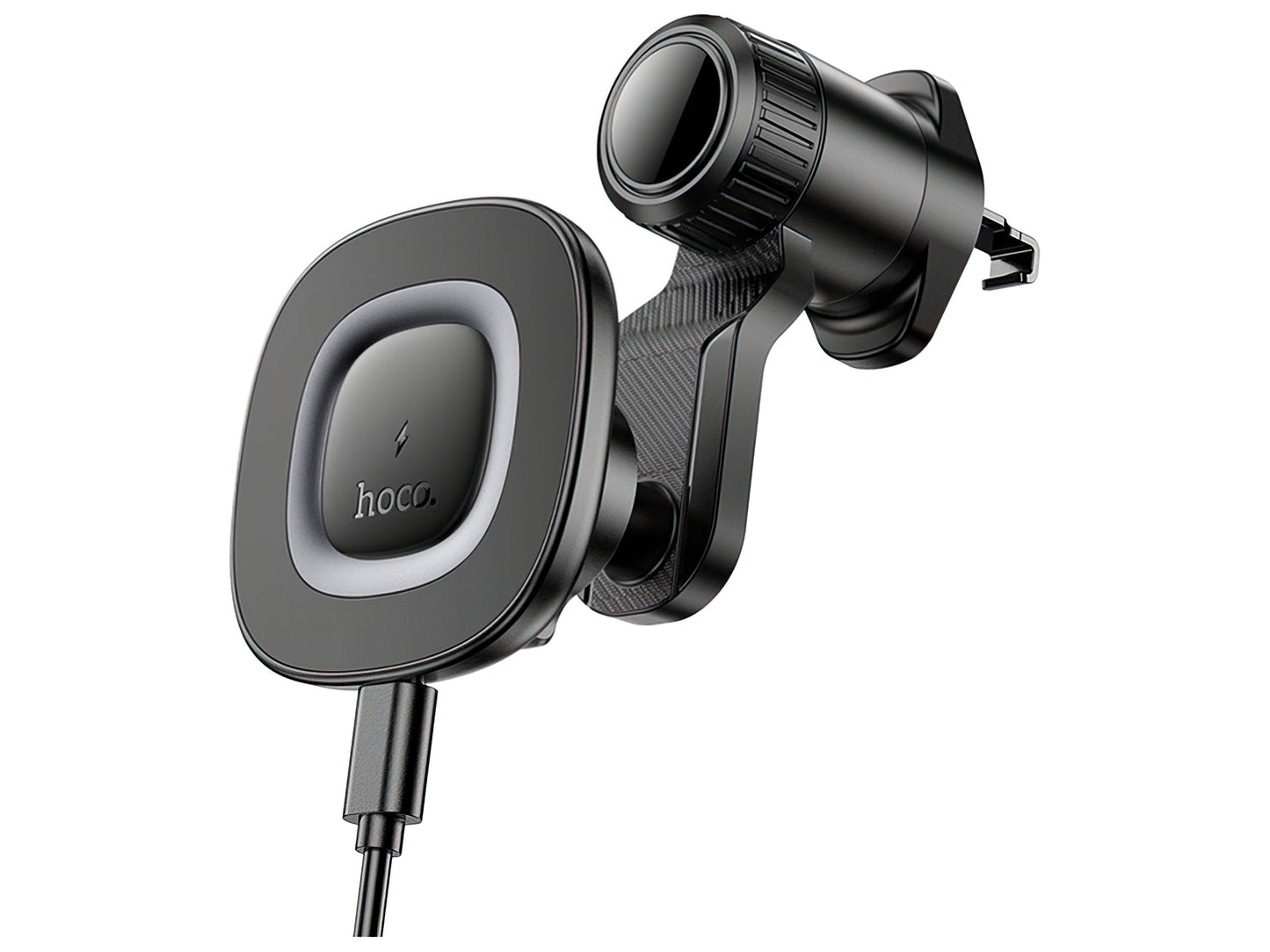 Auto punjač bežični HOCO HW30, 15W, 1.67A, Crni