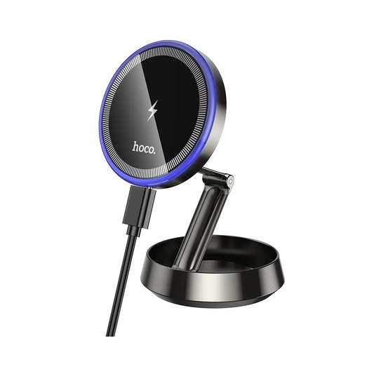 Bežični auto punjač HOCO HW33, 15W, 1.67A, Sivi