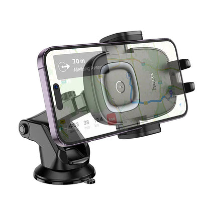 Bežični auto punjač HOCO HW32, 15W, 1.67A, Crni