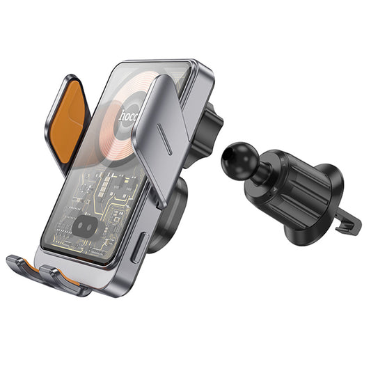 Bežični auto punjač HOCO HW7, 15W, 1.67A, Crni