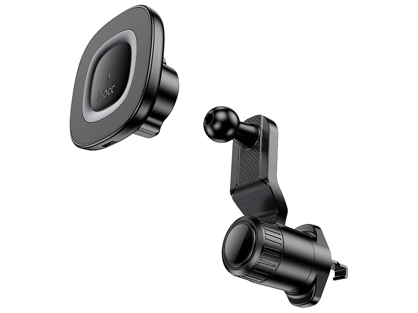 Auto punjač bežični HOCO HW30, 15W, 1.67A, Crni