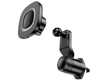 Auto punjač bežični HOCO HW30, 15W, 1.67A, Crni
