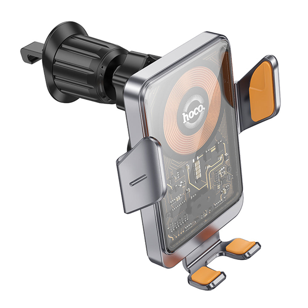 Bežični auto punjač HOCO HW7, 15W, 1.67A, Crni