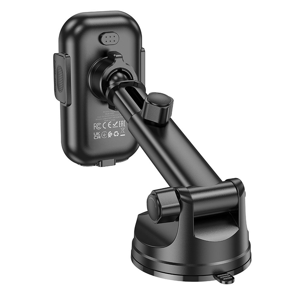 Bežični auto punjač HOCO HW5, 15W, 1.67A, Crni