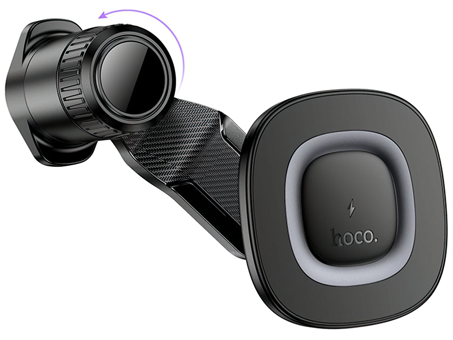 Auto punjač bežični HOCO HW30, 15W, 1.67A, Crni
