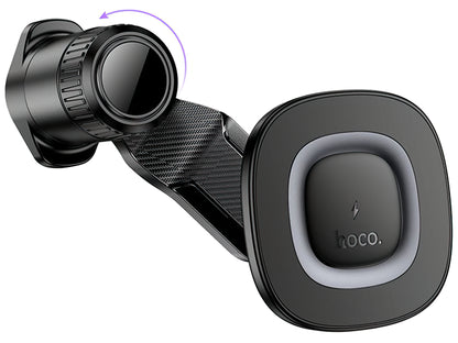 Auto punjač bežični HOCO HW30, 15W, 1.67A, Crni