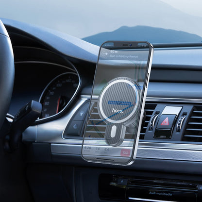 Bežični auto punjač HOCO CA85, 15W, 1.67A, Crni