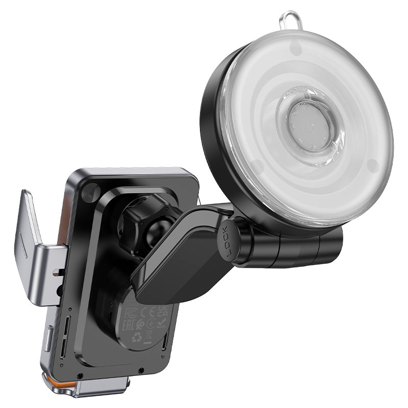 Auto punjač bez žica HOCO HW8, 15W, 1.67A, Crni