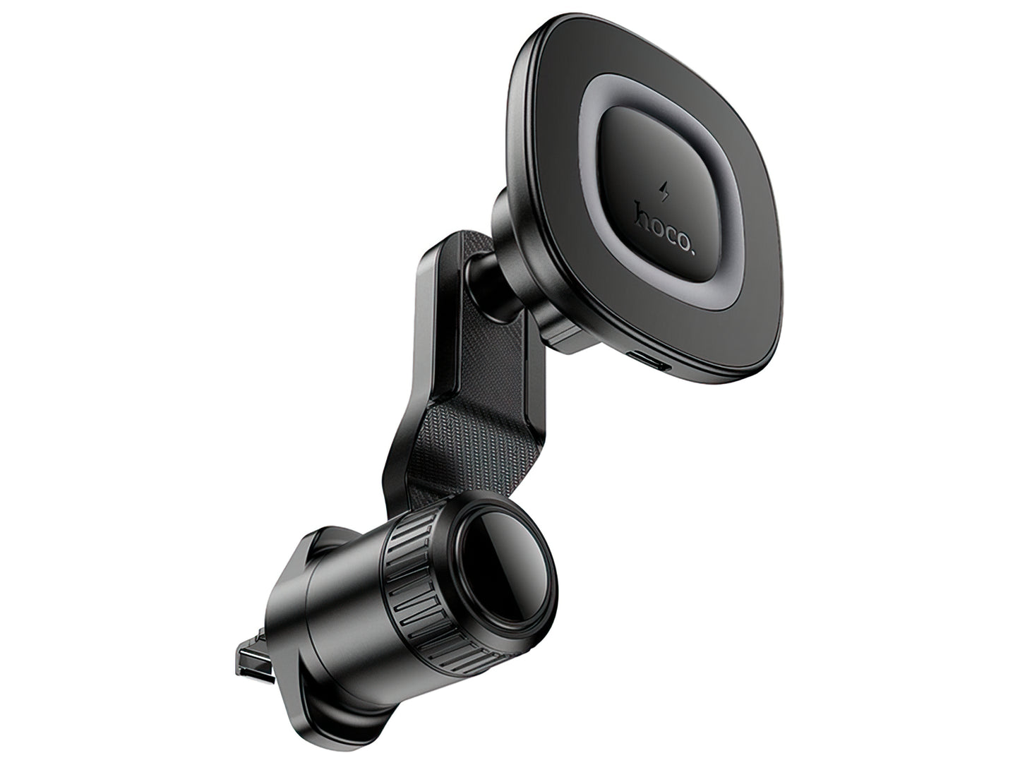 Auto punjač bežični HOCO HW30, 15W, 1.67A, Crni