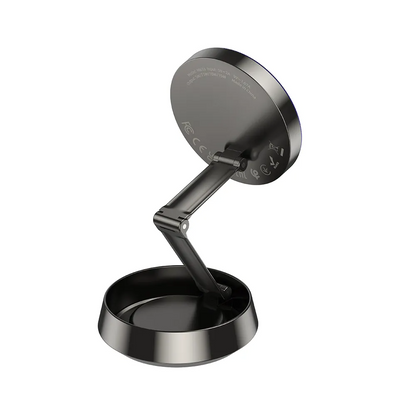 Bežični auto punjač HOCO HW33, 15W, 1.67A, Sivi