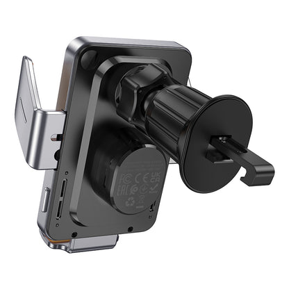 Bežični auto punjač HOCO HW7, 15W, 1.67A, Crni