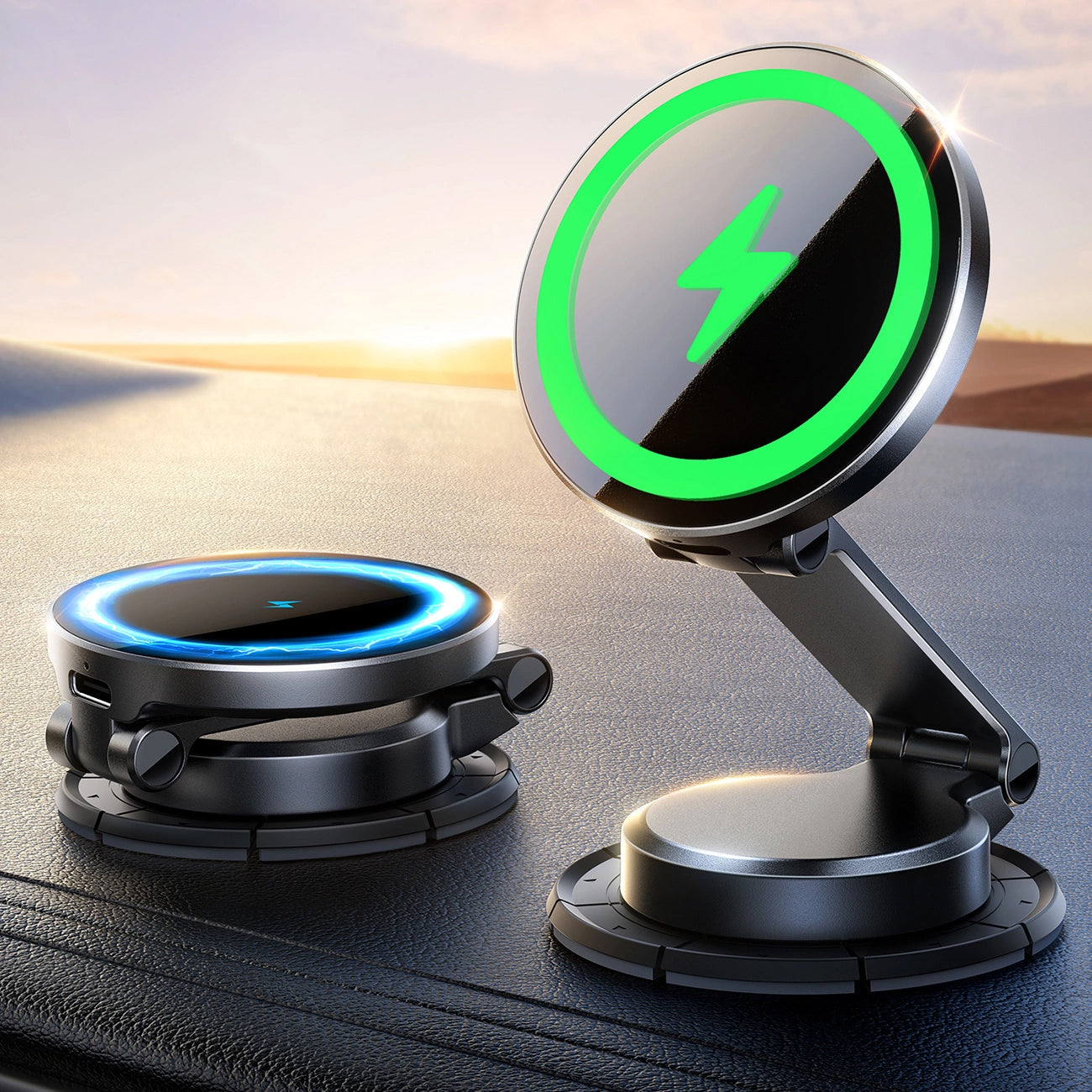 Bežični auto punjač Joyroom JR-ZS408, 15W, 1.67A, Crni