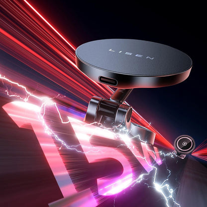 Auto punjač Lisen Wireless, 15W, 1.67A, Crni YL0223090006