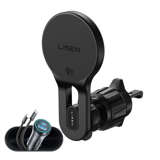 Bežični auto punjač Lisen W704 Pro, 25W, Crni YL0225090003