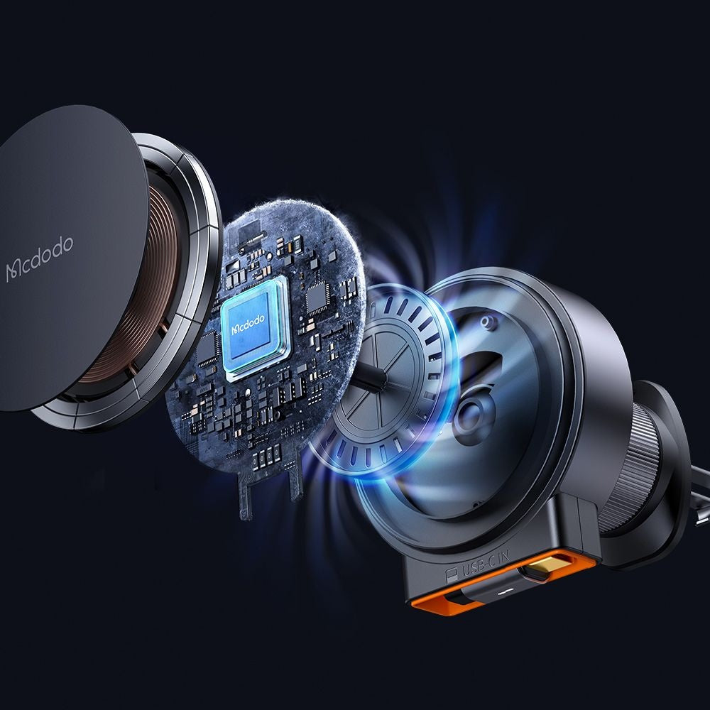 Auto punjač bez žice McDodo CH-0091, 15W, 1.67A, Zlatni