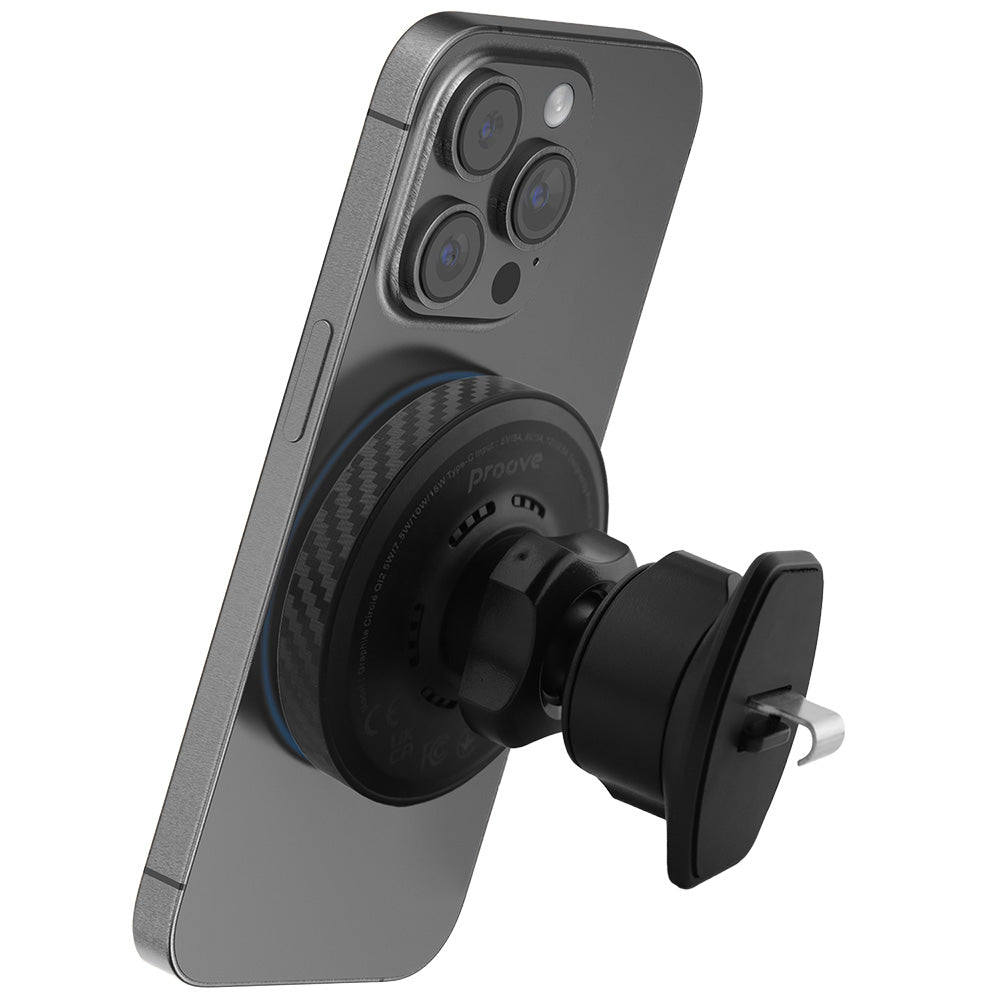 Auto punjač Wireless Proove Graphite Circle, 15W, 1.67A, Crni WHGC15010001