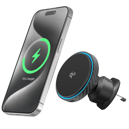 Auto punjač Wireless Proove Graphite Circle, 15W, 1.67A, Crni WHGC15010001
