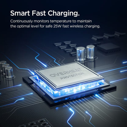 Bežični auto punjač Spigen Essential, 25W, 1.67A, Crni