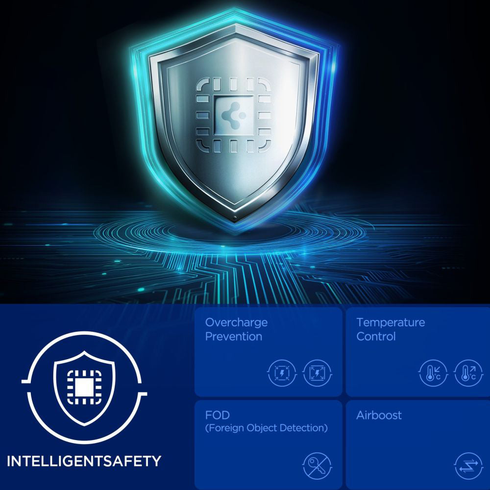 Bežični auto punjač Spigen Essential, 25W, 1.67A, Crni