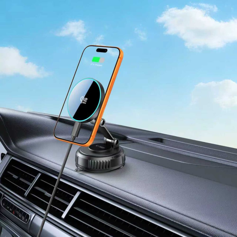 Auto punjač Tech-Protect MM25W-V8, 25W, Crni