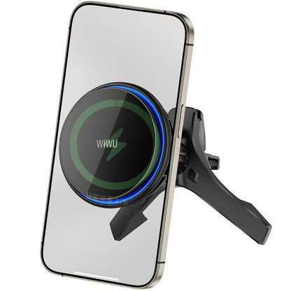 Bežični auto punjač WiWu CH-317, 15W, 1.67A, Crni