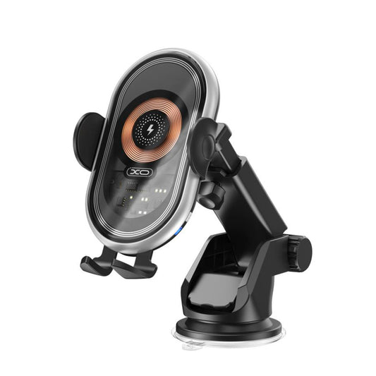 Bežični auto punjač XO Design WX038, 15W, 1.67A, Crni