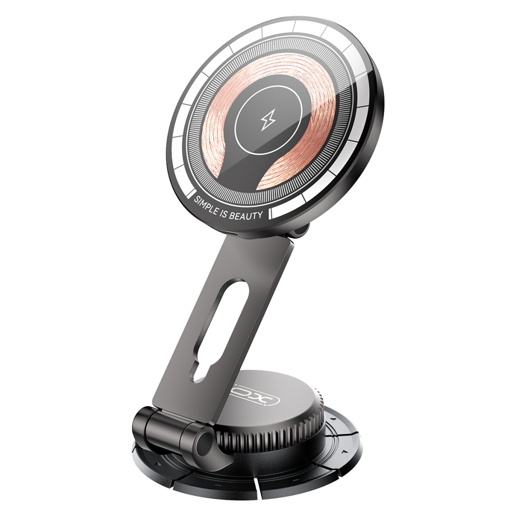 Auto punjač bežični XO Design CX036, 15W, 1.67A, Crni