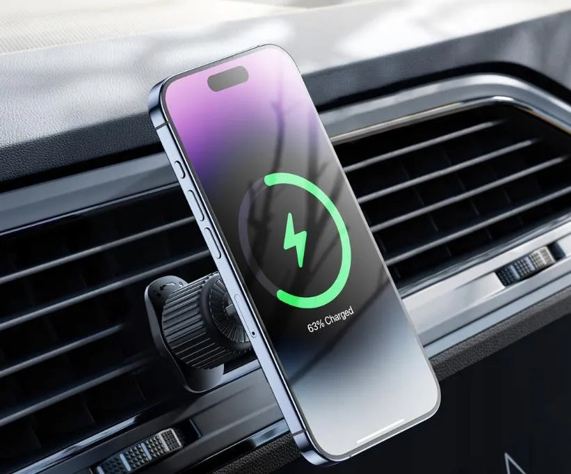 Auto punjač bežični XO Design CX025, 15W, 1.67A, Crni