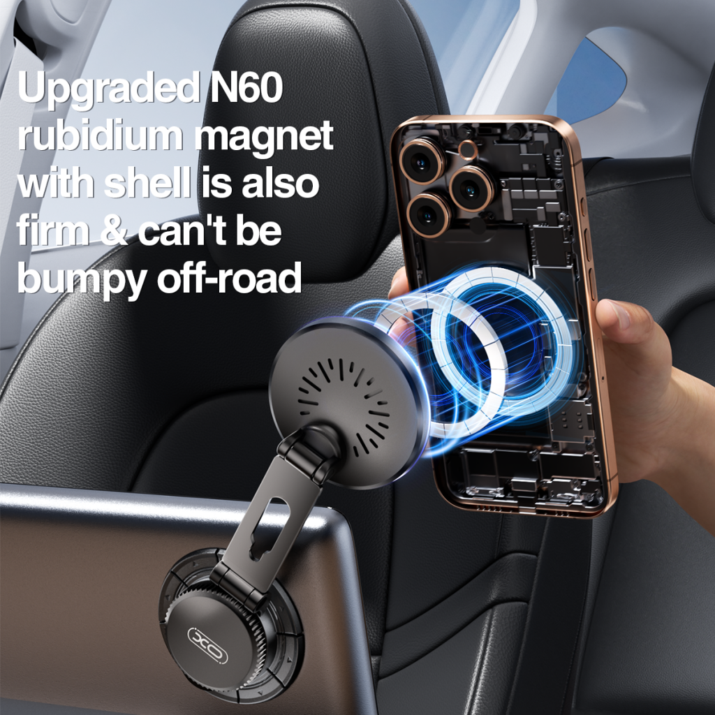 Auto punjač bežični XO Design CX036, 15W, 1.67A, Crni