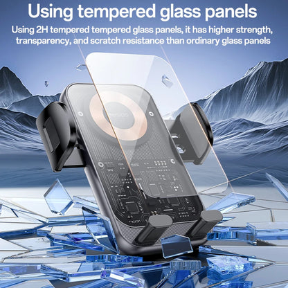 Auto punjač Wireless Yesido C307, 15W, 1.67A, Crni