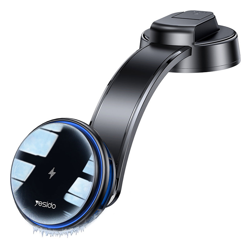 Auto punjač Wireless Yesido C311, 15W, 1.67A, Crni