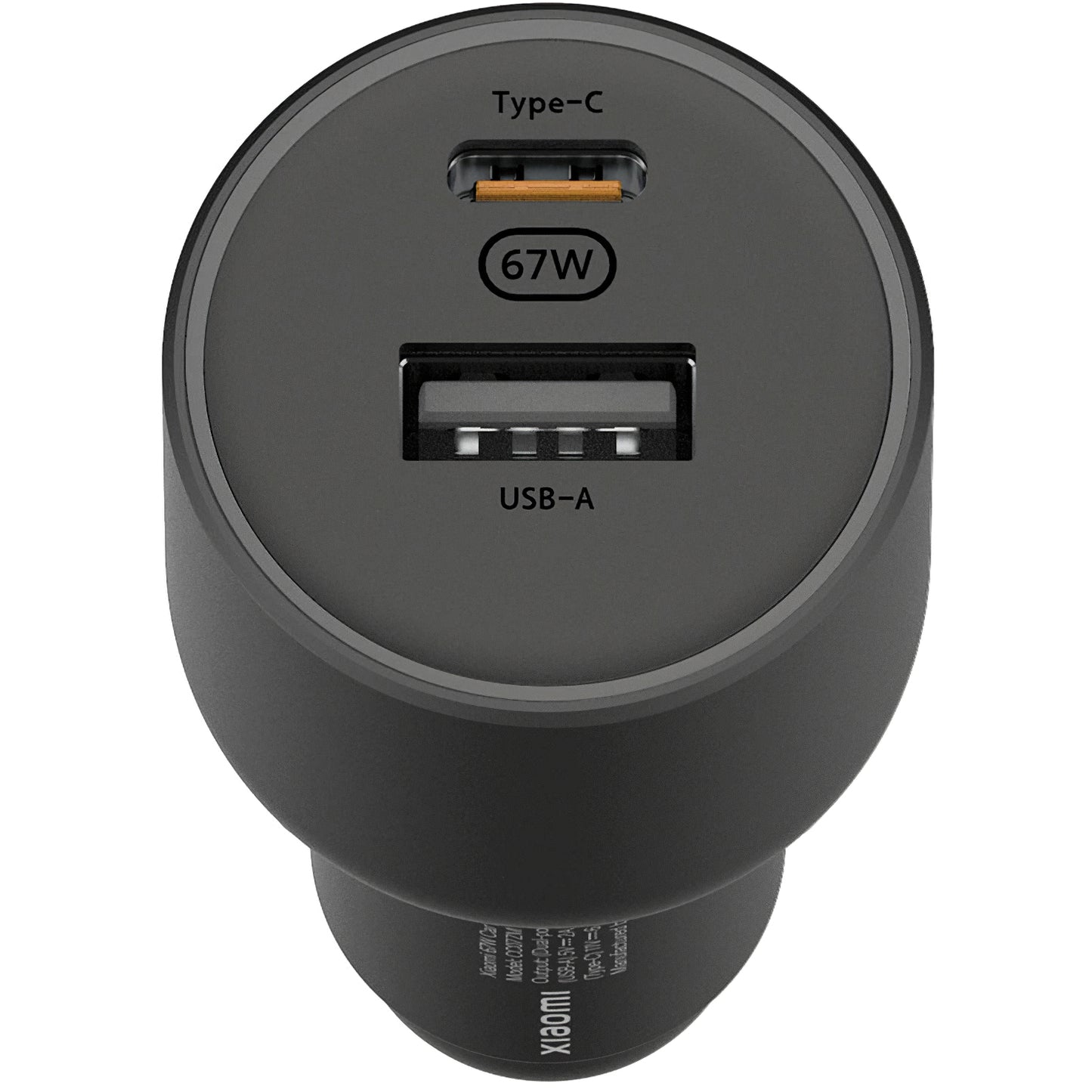 Auto punjač Xiaomi GaN, 67W, 3A, 1 x USB-A - 1 x USB-C, Crni BHR6814GL