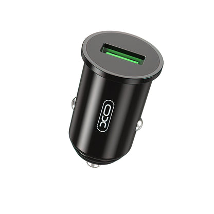 Auto punjač XO Design CC39, 18W, 3A, 1 x USB-A, Crni