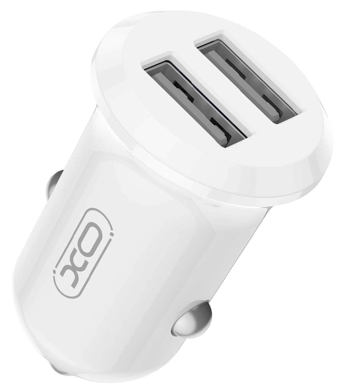 Auto punjač XO Design CC67, 12W, 2.4A, 2 x USB-A, Bijeli