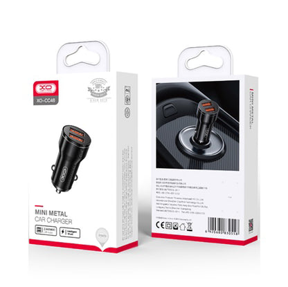 Auto punjač XO Design CC48, 12W, 2.4A, Crni